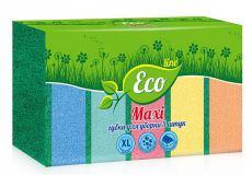 Губка для мытья посуды Русалочка губка для посуды ECO LINE Макси 5шт