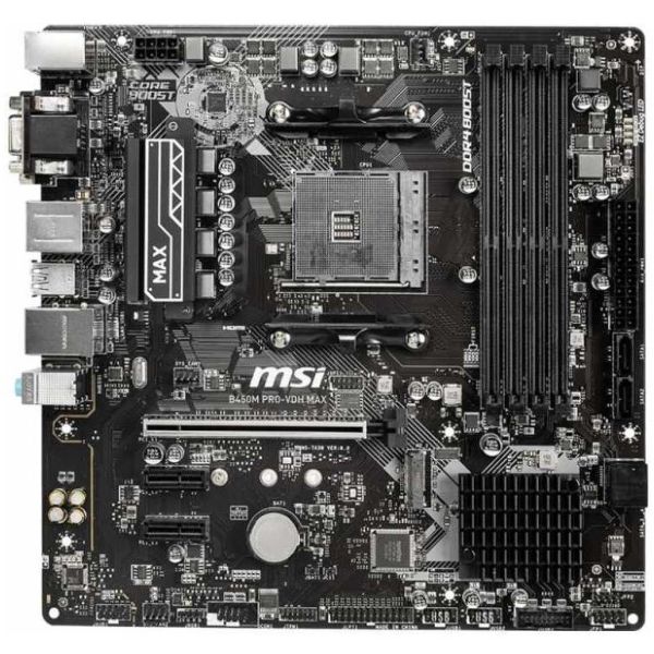 Материнская плата MSI B450M PRO-VDH MAX